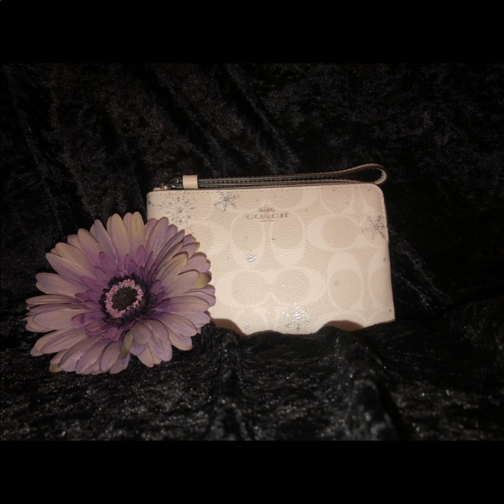 Coach Snowflake Wristlet